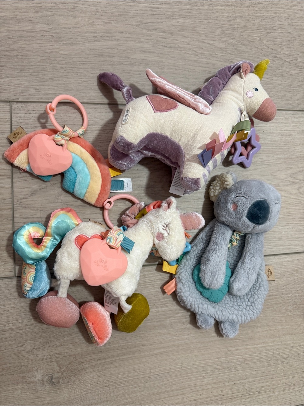 Itzy Ritzy Baby Newborn Toy Bundle Unicorn Koala & Rainbows